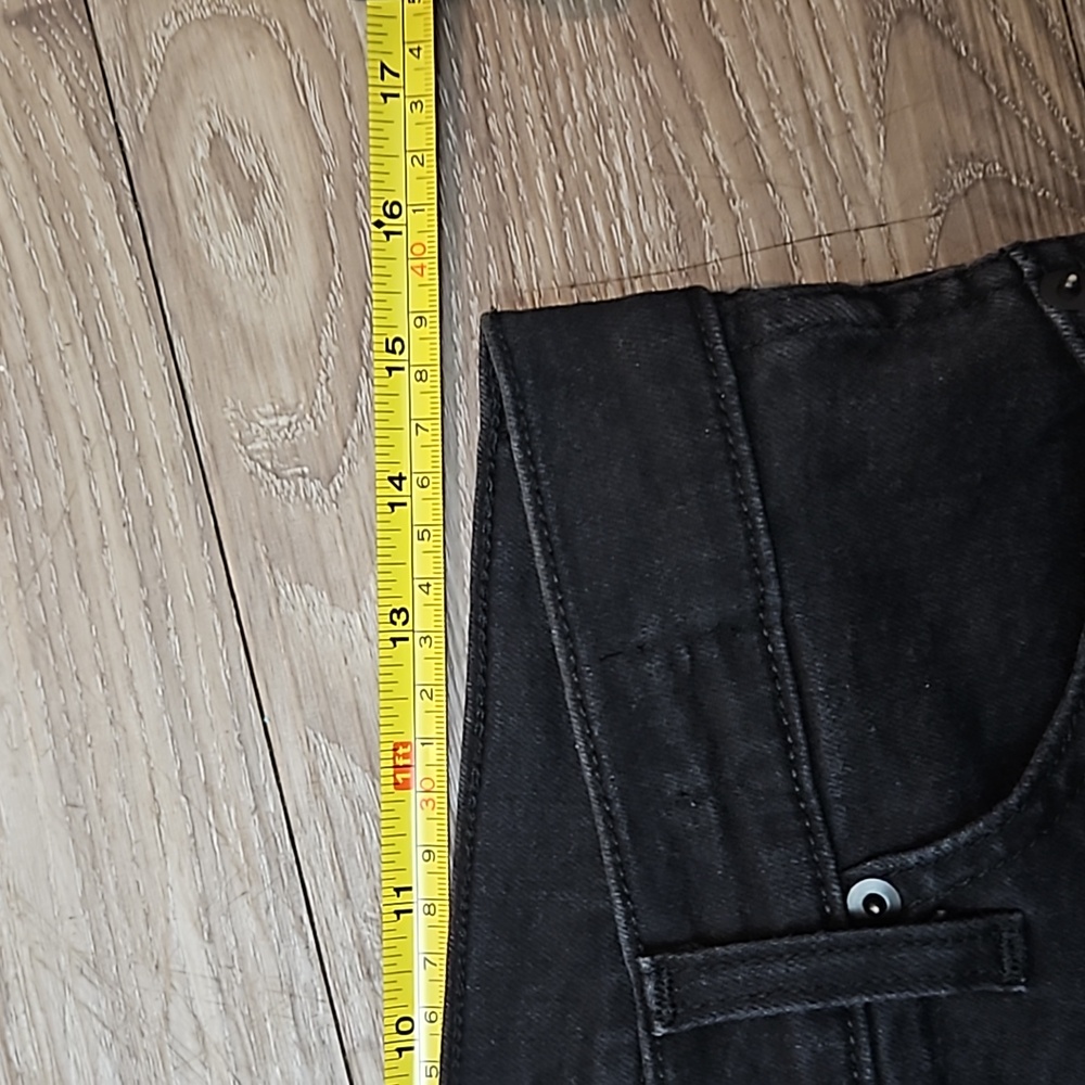 Kirkland Signature Black Denim High-Rise Stretch Skinny Straight Leg  Women's 12 - Picture 12 of 16